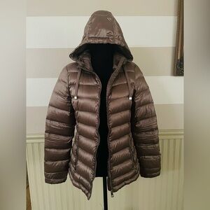 Andrew Marc Women's dark brown with gold undertones” Puffer Jacket